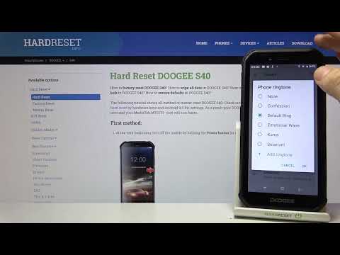 How sounds all avaliable Ringtones on Doogee s40