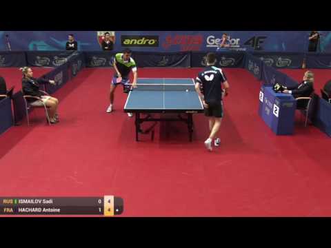 ITTF World Tour Polish Open 2015  ISMAILOV Saadi vs HACHARD Antoine