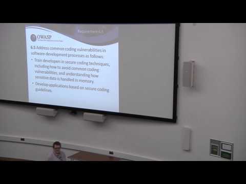 Geraint Williams - PCIDSS and Secure Applications