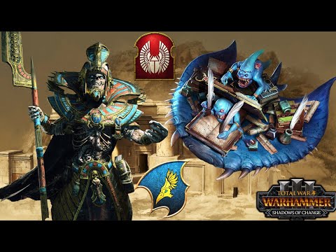 THE BLUE SCRIBES vs. SETTRA, KING OF KINGS - Tzeentch vs. Tomb Kings - Total War Warhammer 3
