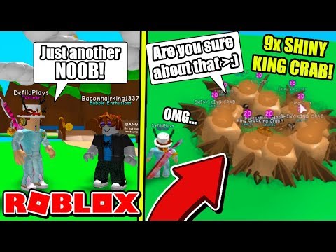 Spending All My Robux To Be The Ultimate Noob King Scott Tiny | Roblox king character Spending All My Robux To Be The Ultimate Noob King Scott Tiny - noob trolls pro with 9 rarest shiny king crabs in bubble gum simulator roblox