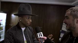 Zane Lowe with Pharrell Part I | Backstage At The BRITs 2014