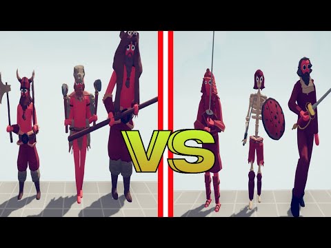 AXE TEAM vs SWORD TEAM| TABS - Totally Accurate Battle Simulator