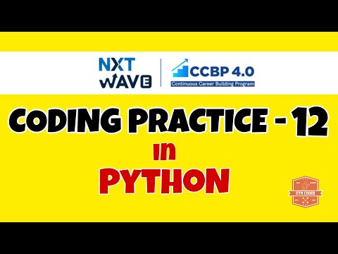 Coding Practice 12 Python Nxtwave Ccbp Code Solutions By Gym Coder Python Cp Series