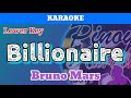 Billionaire by Bruno Mars (Karaoke : Lower Key)