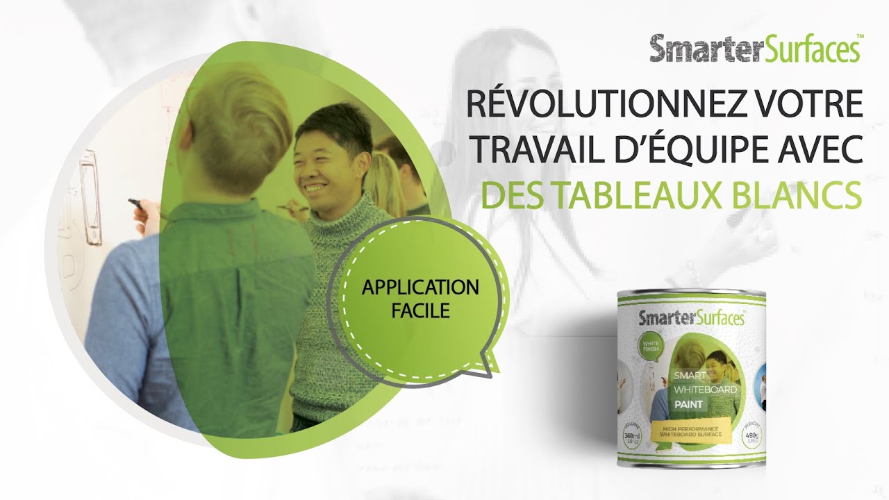 Peinture murale pour tableau blanc | Peinture effaçable à sec bricolage
