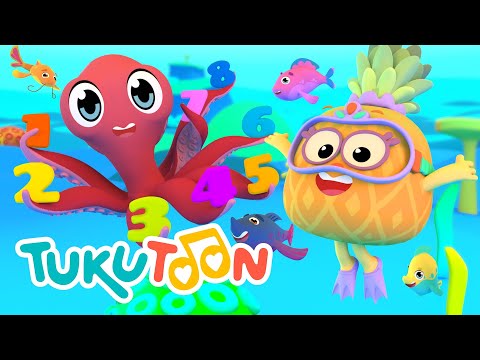 Mi amigo el pulpo 🐙💛 | Canción Infantil Bajo el Mar 🌊| TukuToon Oficial🥁 🎶