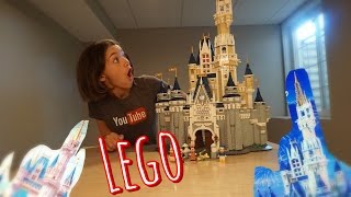 YouTube thumbnail: Disney Lego Cinderella Castle Review!!!!! Fireworks!! Epic Details!