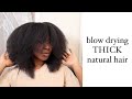 Blow Drying My Thick Natural Hair
