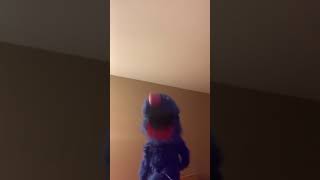Grover sings “I stand up straight and tall”