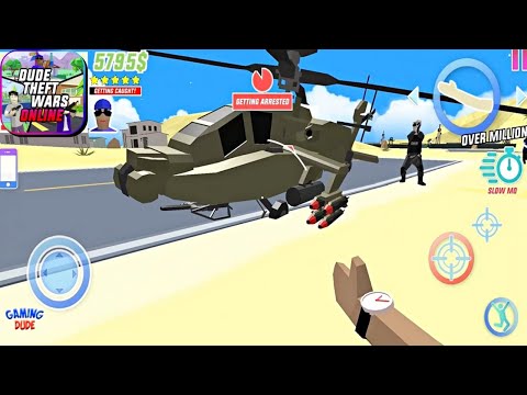 Dude Theft Wars Offline & Online - New Military Helicopter | Android Gameplay HD