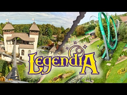 All Roller Coasters at Legendia – Devil’s Loop & Lech Coaster (Front Row Onride)