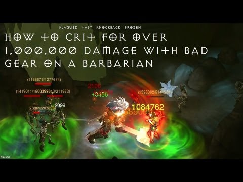 How To Crit For 1 Million With Bad Gear with a Barbarian
