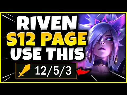 THIS RIVEN PAGE KNOCKS OUT TOPLANERS EASIER THAN EVER! (USE THIS) - S12 Riven TOP Gameplay Guide