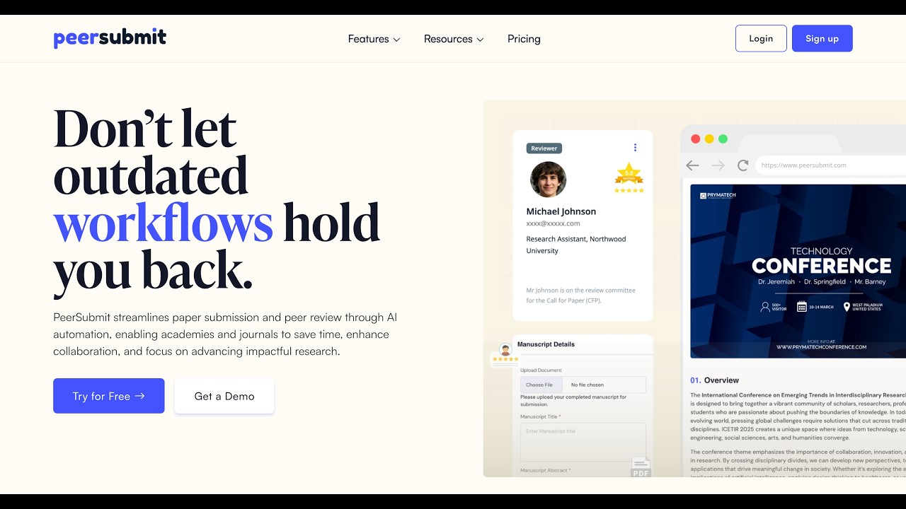 Submission Settings, Tracks & Submission Forms