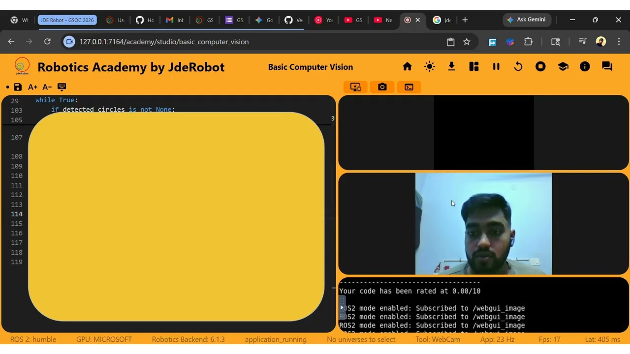 Robotics Academy by JDE Robot : Basic Computer Vision