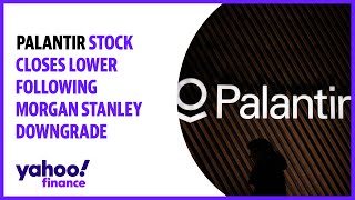 Palantir stock closes lower following Morgan Stanley downgrade