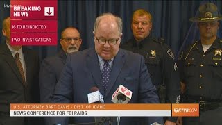RAW NEWS CONFERENCE: 16 people indicted after FBI 