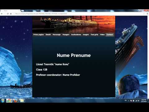 Cum modifici numele intr-un atestat informatica HTML