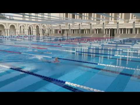 Berkeley's First Swim Meet in New Pool - Mayda wins 50m Freestyle