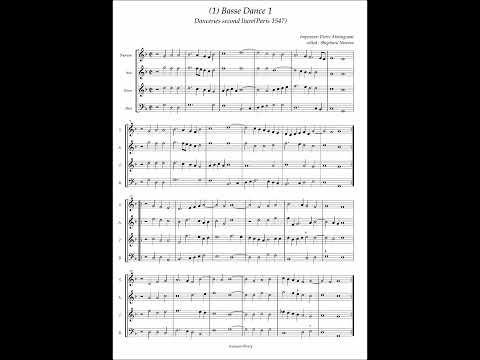 Pierre Attaingnant, Danceries Livre 2 No.1 Basse Dance 1