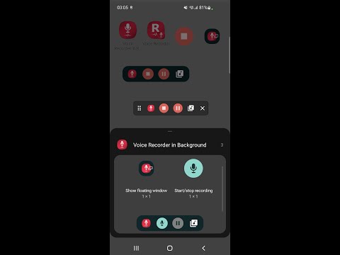 Voice Recorder in Background Video