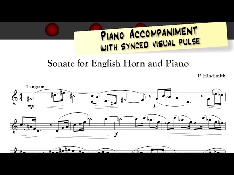 P. Hindemith - English Horn Sonata - PIANO ACCOMPANIMENT - [demo]