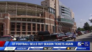 Tennessee Football season tickets sell out