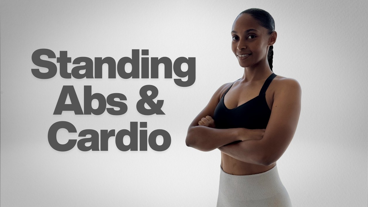 20 Minute DAILY! STANDING ABS, CORE & CARDIO DUMBBELL WORKOUT 🔥