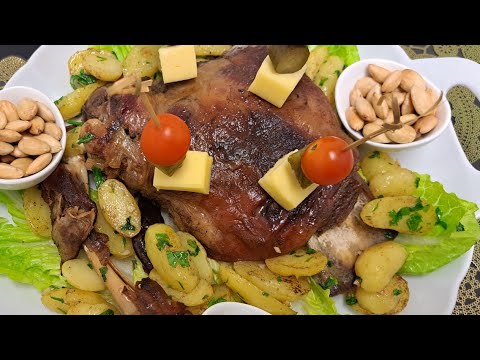The Best Moroccan Roast Lamb with sautéed potatoes #Méchoui #eiduladha2023 #eiddishes
