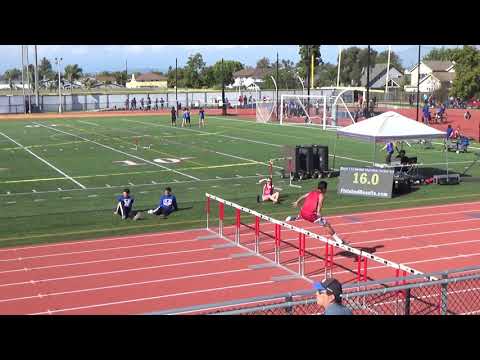 JVB 110m Hurdles vs Fountain Valley on 3-27-19