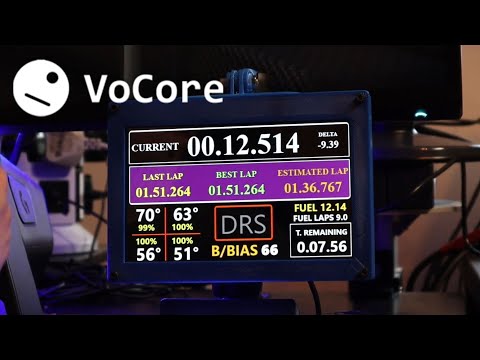 A GREAT BUDGET DIY SIM RACING DISPLAY! [GUIDE] VoCore 6.8" Screen with SimHub!