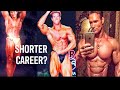 Why are bodybuilders careers so short?
