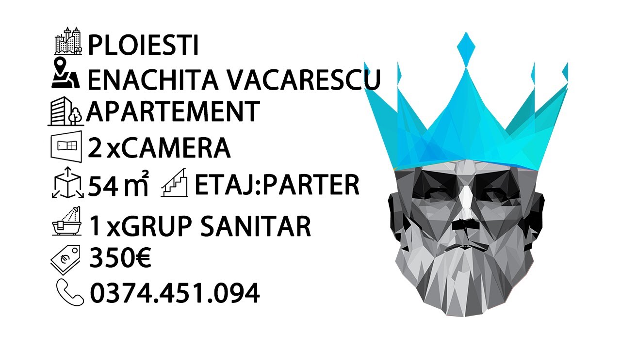 Tur video Apartament cu 2 camere // Enachita Vacarescu // Curatenie lunara inclusa