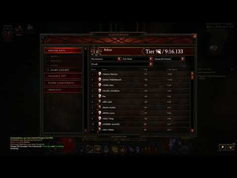 Hardcore SSF Season 26 top 3 (temporarily) and conquests - Diablo 3