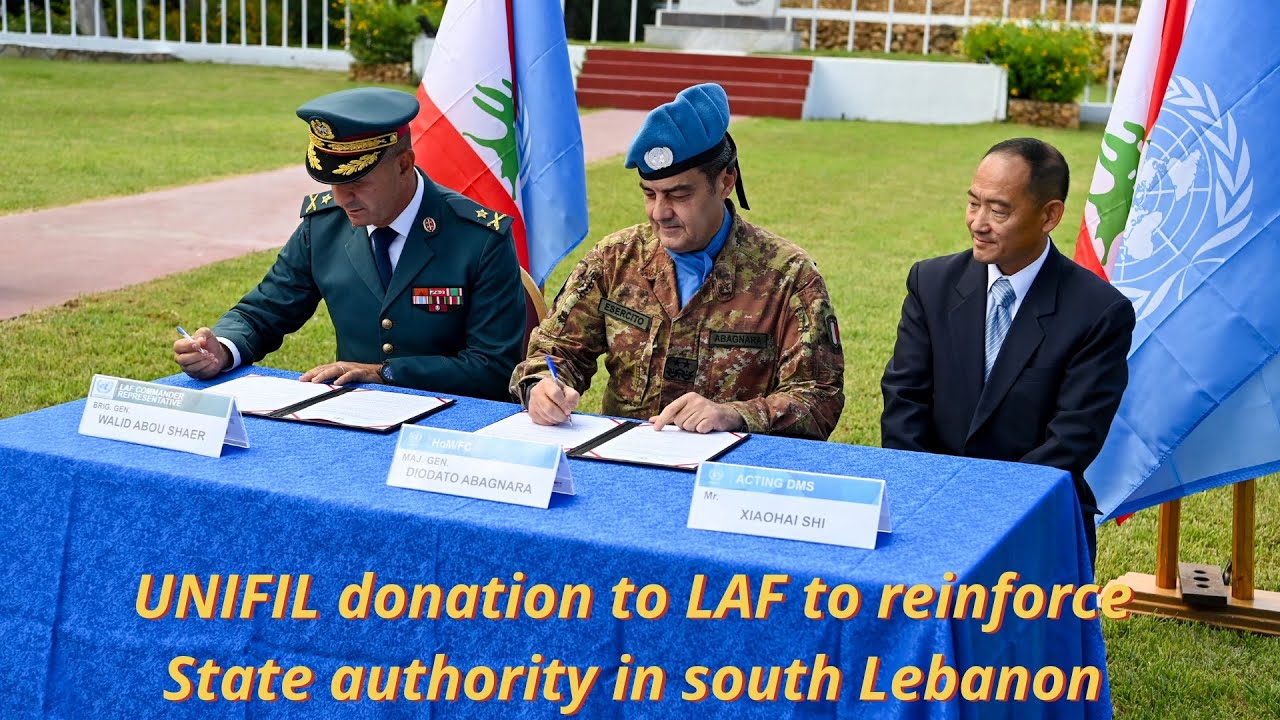 UNIFIL donation to LAF to reinforce State authority in south Lebanon