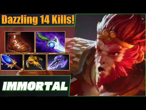 Immortal Monkey King Off Lane 🛡️ Insane 14 Kills! Dota 2 DotaPulse Highlight Gameplay