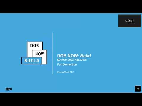 DOB NOW Build - Full Demolition