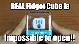 REAL Fidget Cube is IMPOSSIBLE to open!!! Unboxing