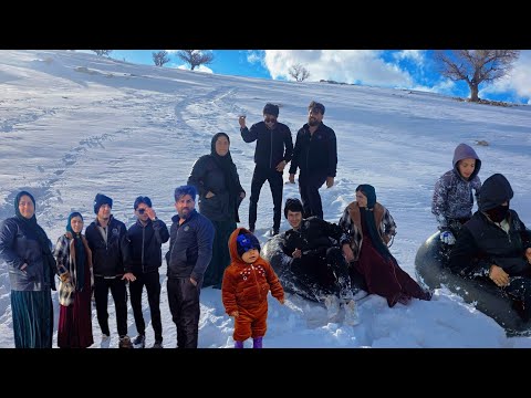 A Snowy Morning Family Trip to Gelwar Pass: Fun in the Snow