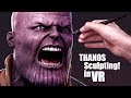 Sculpting Thanos in VR - (Virtual Reality and Blender 2.8)
