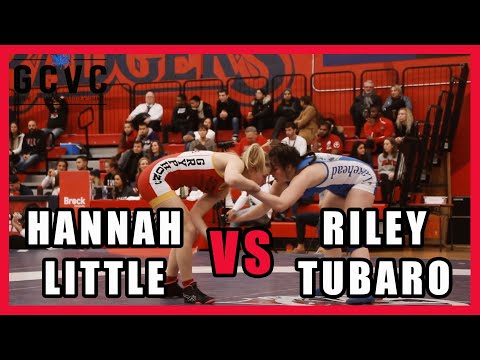 2020 Usports Wrestling Full Match - Hannah Little vs Riley Tubaro - Women's 55KG