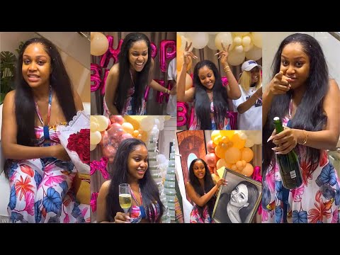 Actress Uche Montana Biggest Surprise On Her 30th Birthday By Maurice Sam, Chidi Dike and..….
