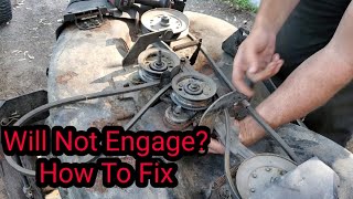 Deck Will Not Engage Craftsman LT1000