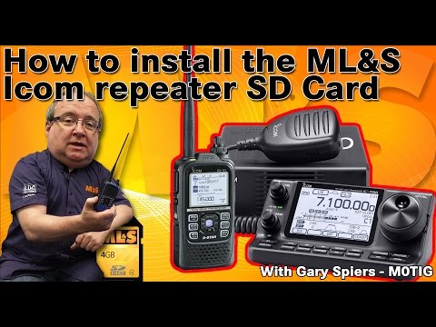 How to install the ML&S Icom Repeater SD Card at ML&S