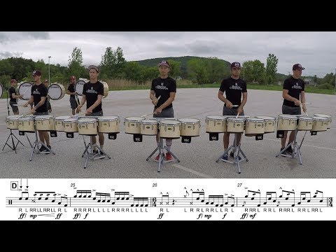 2018 Boston Crusaders Tenors - LEARN THE MUSIC to "Marimba Spiritual"