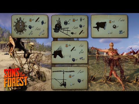 Grinder, Spin Trap, Spear Thrower, Clock, Spotlight & Console Commands | Sons of the Forest