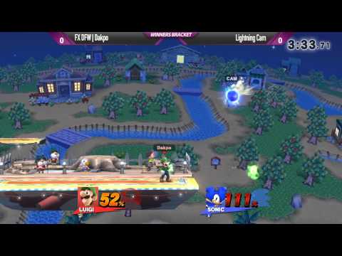 SW 22 - FX DFW Dakpo (Luigi) vs Lightning Cam (Sonic) -Winners Bracket