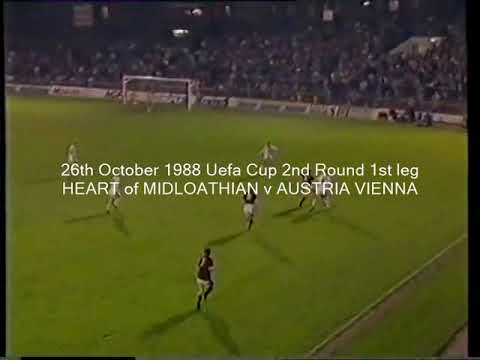 26/10/1988 Ueaf Cup 2nd Round 1st leg HEART of MIDLOTHIAN v AUSTRIA VIENNA