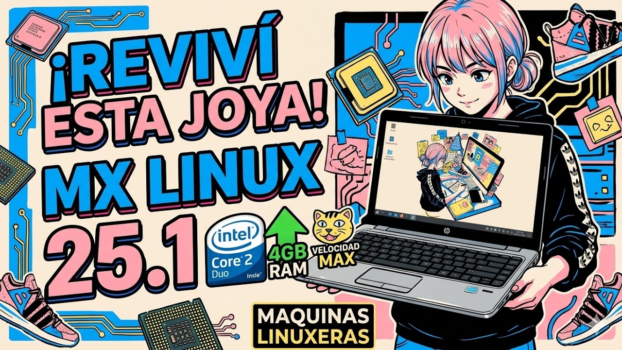¿Aún sirve? MX Linux 25.1 en Laptop HP de hace 15 años (Core 2 Duo + 4GB RAM)